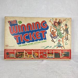 Vintage 1977 The Winning Ticket Home Lottery Board Game Ideal Complete Nice
